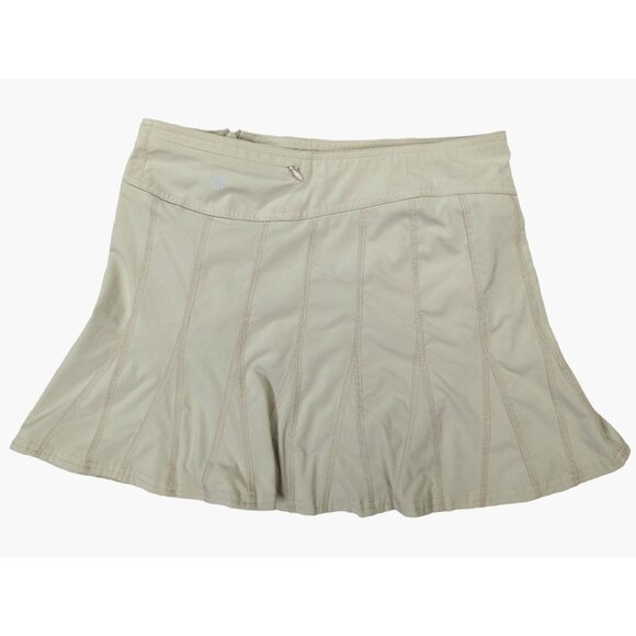 Athleta Womens Tan Athletic Skort Size 2 comfort stretch Polyester Spandex - Picture 1 of 9